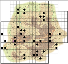 Freyeria trochylus Waterberg distribution